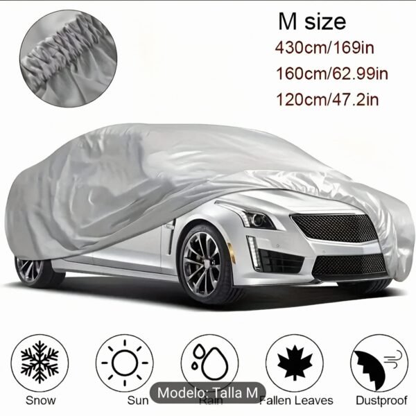 Cobertor Coche Impermeable Anti-UV Lluvia Nieve Polvo
