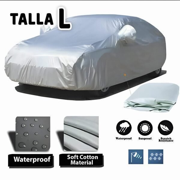 Cobertor Coche Impermeable Anti-UV Lluvia Nieve Polvo